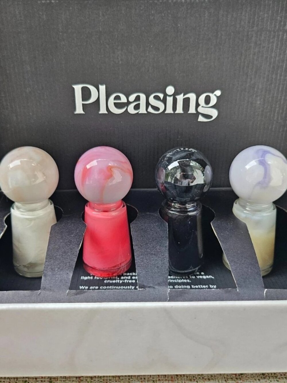 The Pleasing Nail Polish Perfect Pearl Nail Polish Set of 4 Harry Style in box